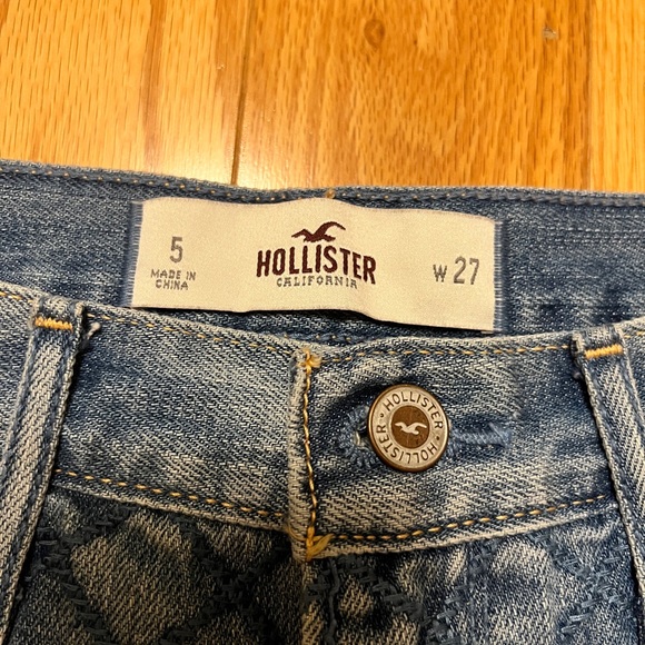 Embellished Bedazzled Hollister Denim Shorts - Picture 3 of 4